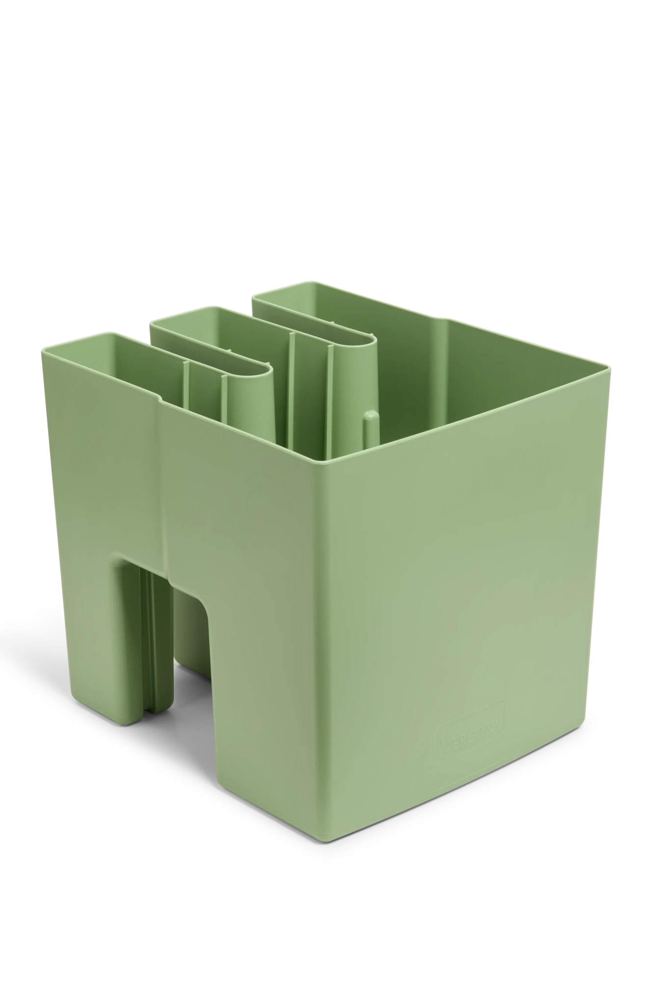 GreenUp Balkon Plantenbakken - Olijfgroen - Set van 2 Stuks - plantenbak voor een groen balkon Vercony