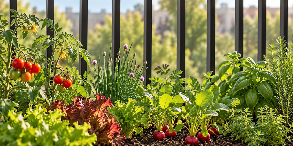 Moestuin op het balkon