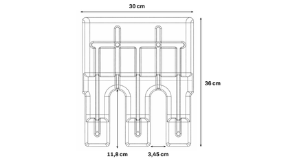 Vercony GreenUp Balkon Plantenbak - Antraciet - balkon plantenbak voor een groen balkon