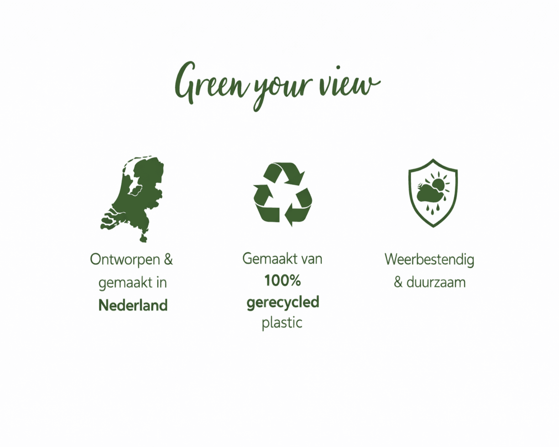 Vercony GreenUp Balkon Plantenbak - Antraciet - balkon plantenbak voor een groen balkon