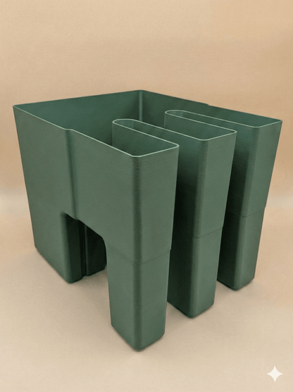 Vercony GreenUp Balkon Plantenbak - Olijfgroen - voor een groen balkon Vercony