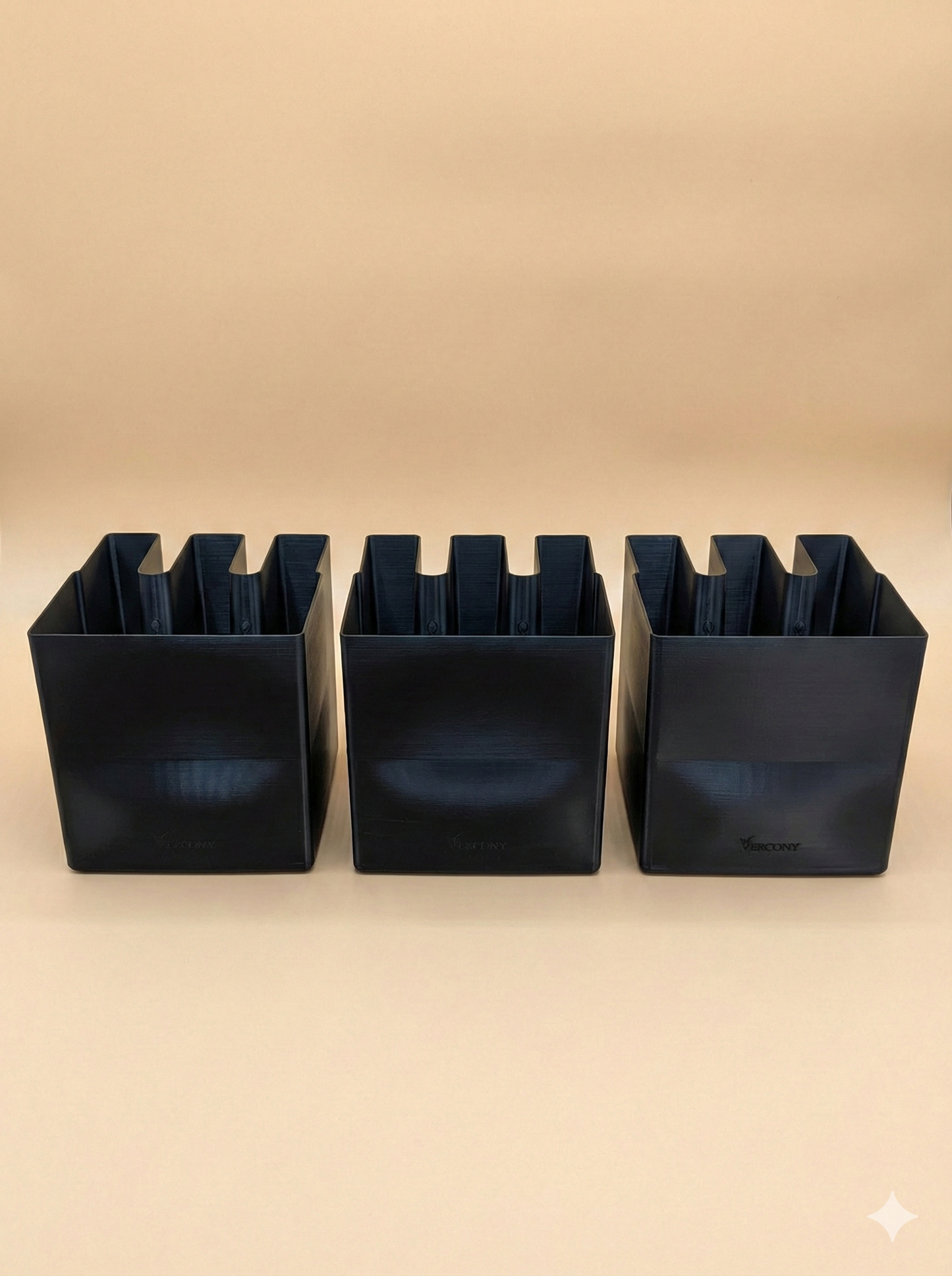 Jardinières de balcon Vercony GreenUp - Anthracite - Lot de 3