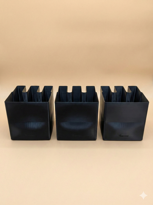 Jardinières de balcon Vercony GreenUp - Anthracite - Lot de 3