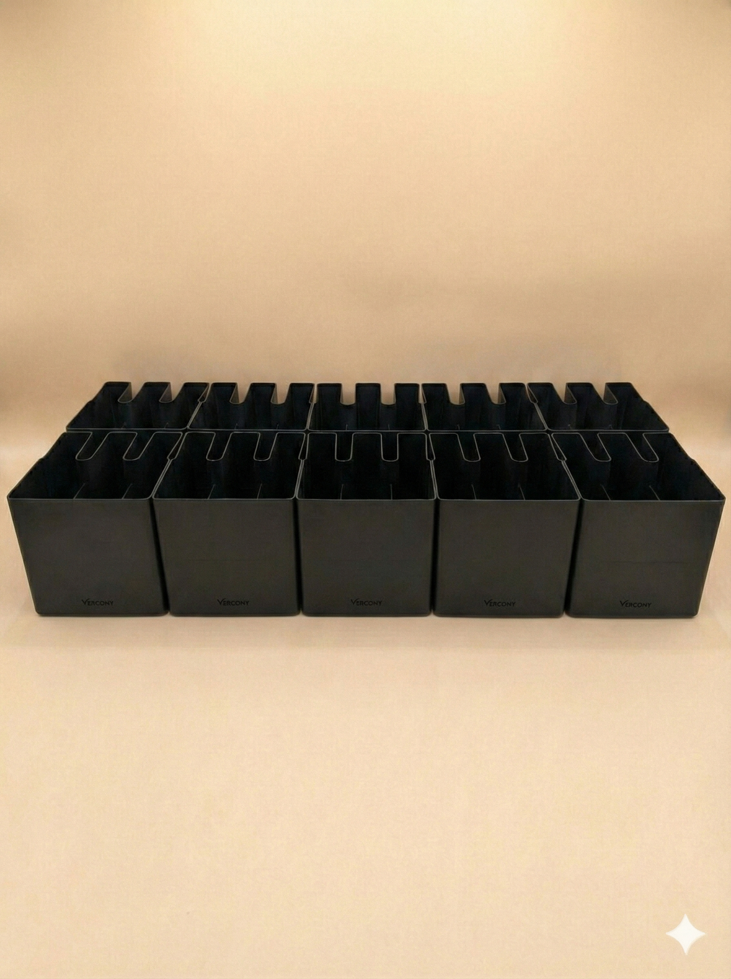 Jardinières de balcon Vercony GreenUp - Anthracite - Lot de 2