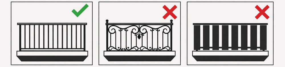 Overzicht bij welke hekwerken vercony greenup past en bij welke niet. Past vooral bij hekwerken met spijlen