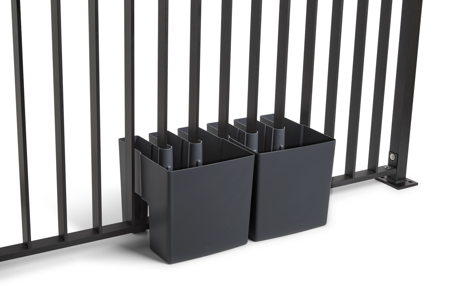 GreenUp Balkon Plantenbakken - Antraciet - Set van 2 Stuks