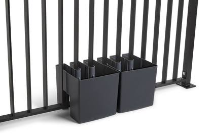GreenUp Balkon Plantenbakken - Antraciet - Set van 2 Stuks