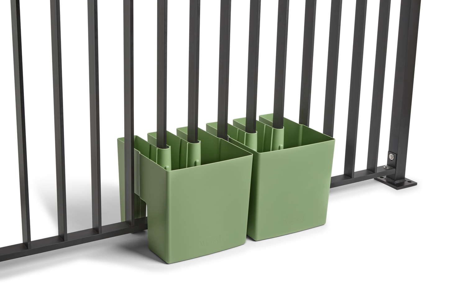 GreenUp Balkon Plantenbakken - Olijfgroen - Set van 2 Stuks