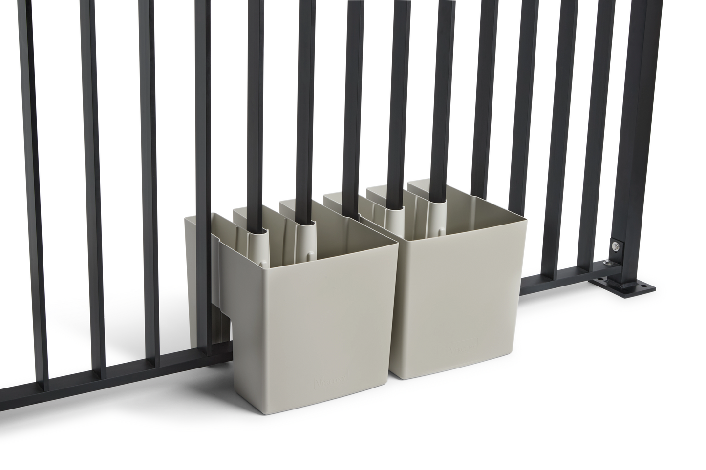 GreenUp Balkon Plantenbakken - Zijdegrijs - Set van 2 Stuks