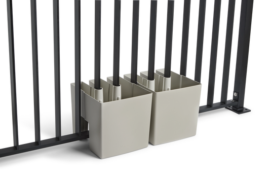 GreenUp Balkon Plantenbakken - Zijdegrijs - Set van 2 Stuks