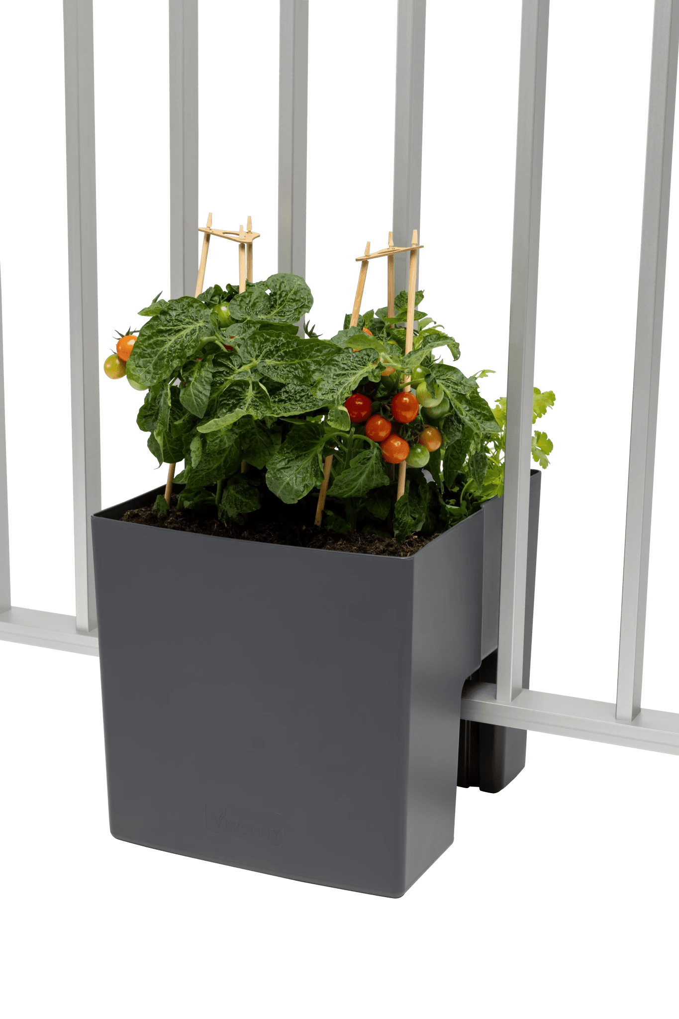 GreenUp Balkon Plantenbak - Antraciet - groen balkon Vercony