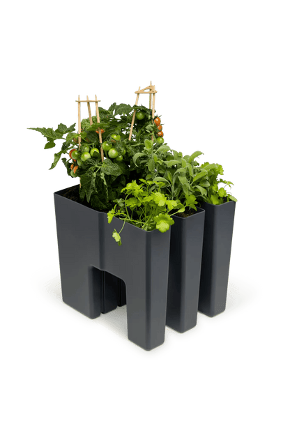 GreenUp Balkon Plantenbak - Antraciet - groen balkon Vercony