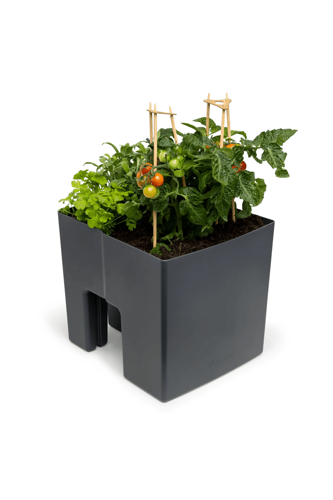 GreenUp Balkon Plantenbak - Antraciet - groen balkon Vercony