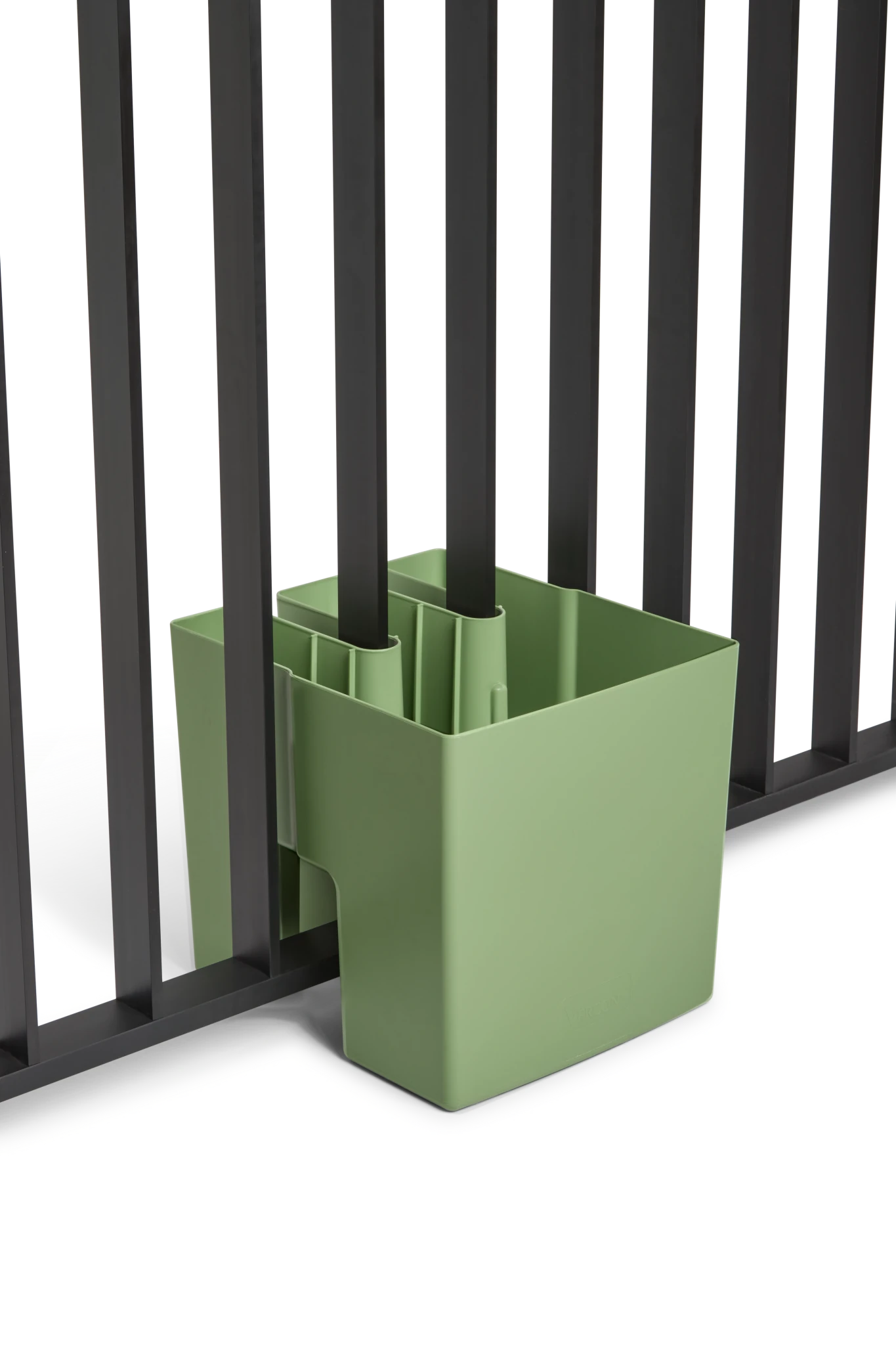 GreenUp Balkon Plantenbak - Olijfgroen - plantenbak voor een groen balkon Vercony