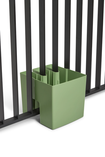 GreenUp Balkon Plantenbak - Olijfgroen - plantenbak voor een groen balkon Vercony