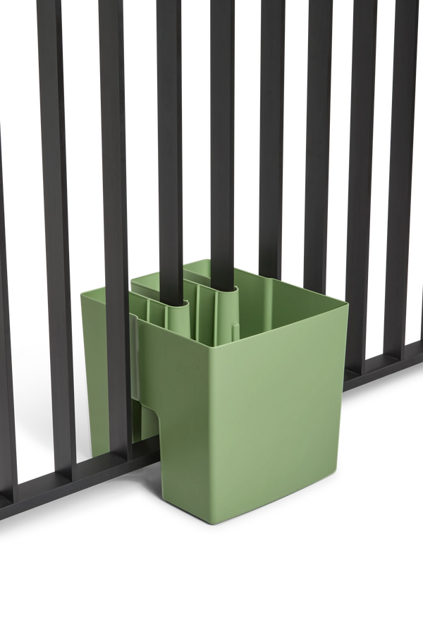 GreenUp Balkon Plantenbak - Olijfgroen - plantenbak voor een groen balkon Vercony