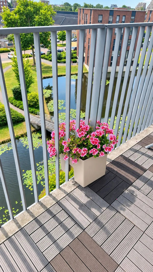 GreenUp Balkon-Pflanzkasten - Seidengrau - Pflanzkasten für einen grünen Balkon Vercony
