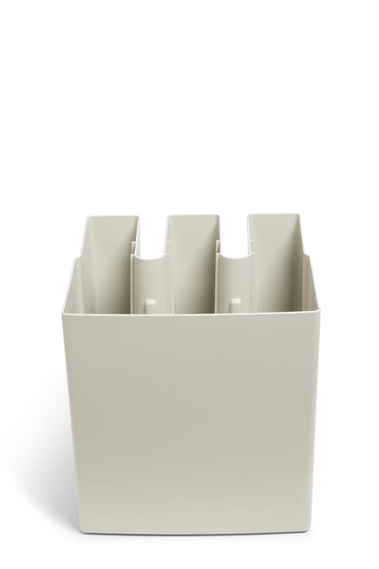 GreenUp Jardinières de balcon - Gris soie - Lot de 2 pièces - Jardinière pour un balcon vert Vercony