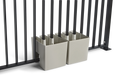GreenUp Balcony Planters - Silk Grey - Set of 2 Pieces