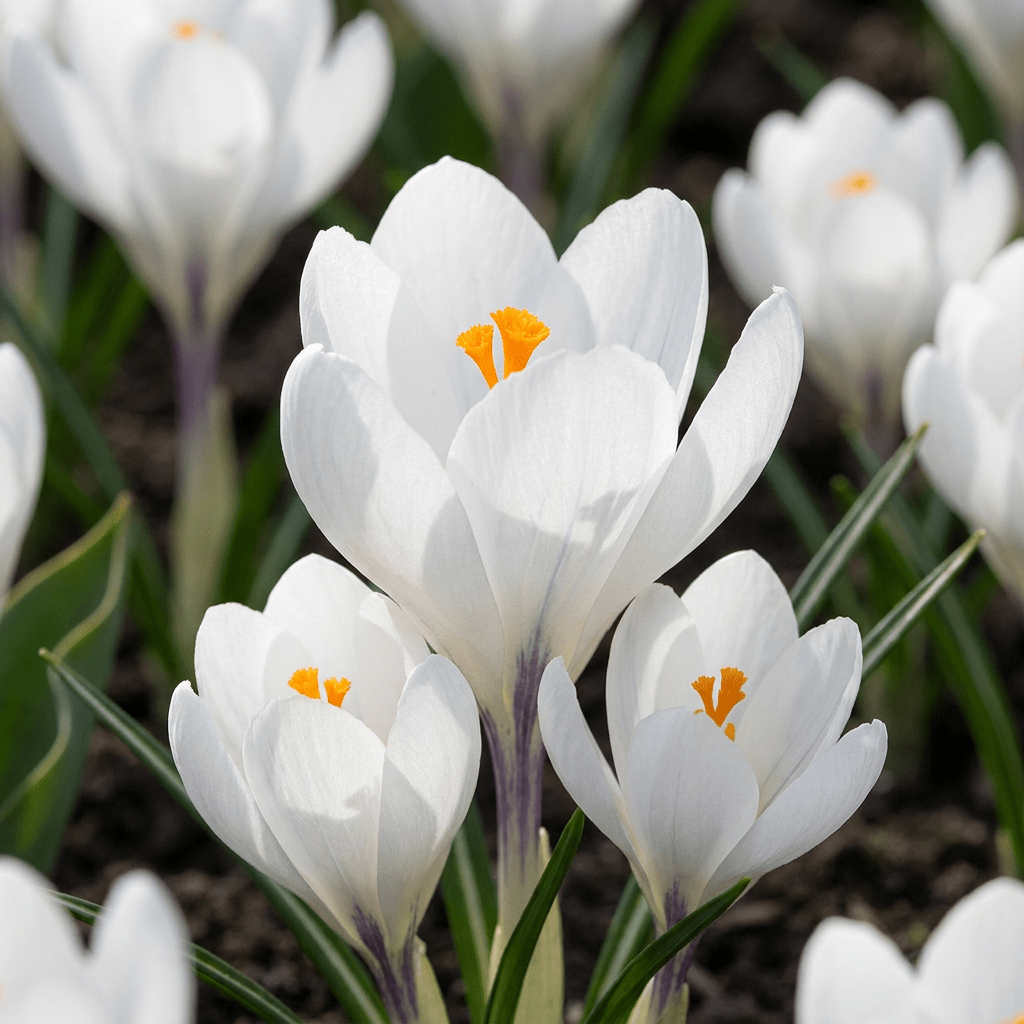 Krokus bloembollen voor balkon (30 stuks) - Wit, verwildert, voorjaarsbloeier - plantenbak voor een groen balkon Vercony