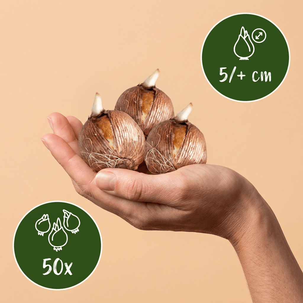 Krokus bloembollen voor balkon (50 stuks) - Botanische mix, zeer vroeg - Jardinière pour un balcon vert Vercony