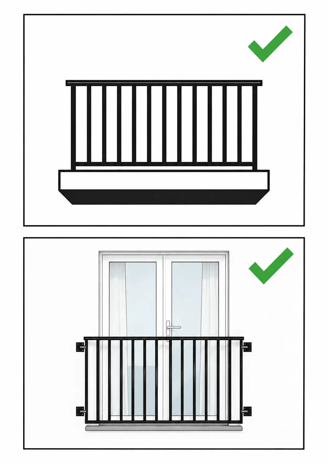 For which type of balcony